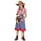 Large Red & Blue Checkered Cowgirl Child Costume